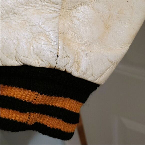 Vintage Wool & Leather Wentworth Institute Technology Boston Retro Team Jacket-M - Picture 8 of 12